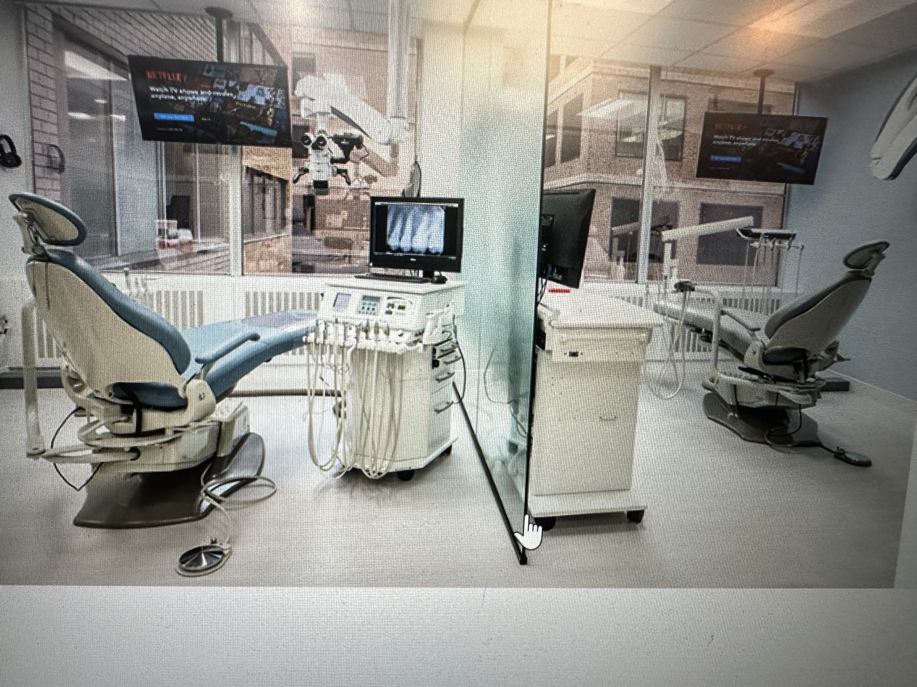 Treatment rooms in the new office