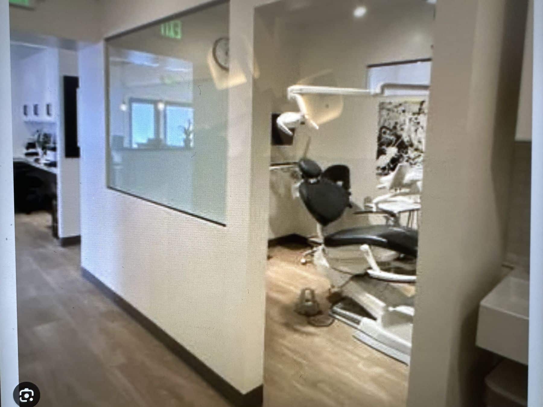 A treatment room in the new office