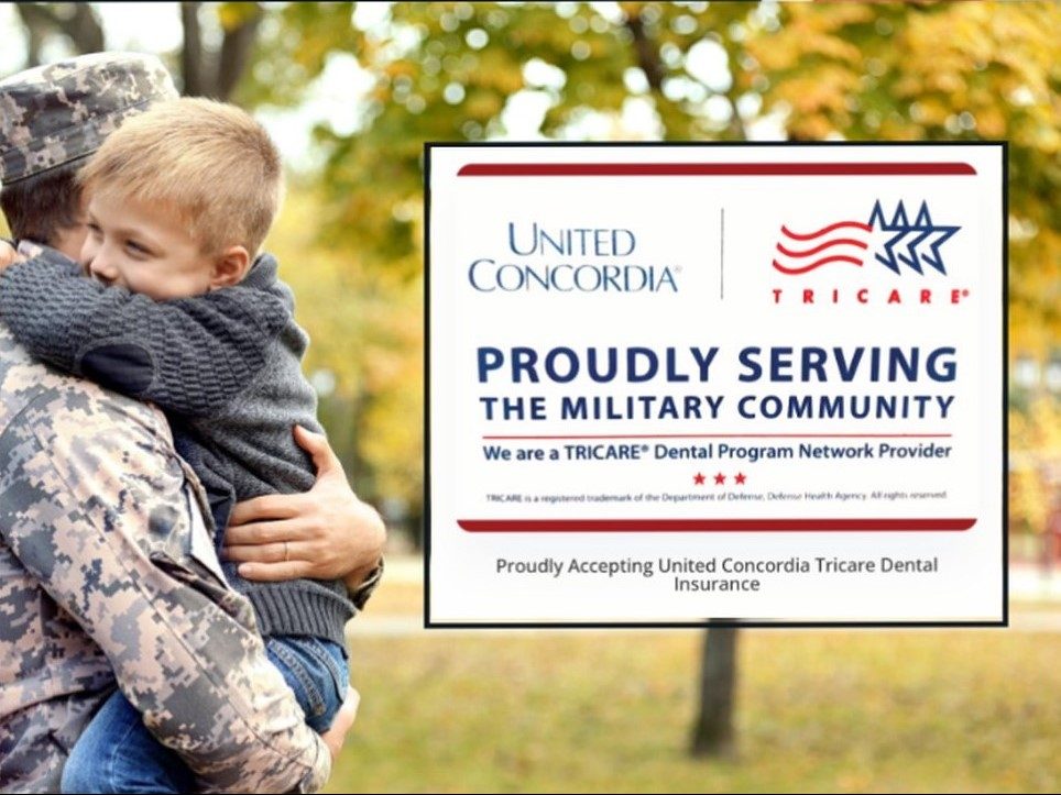 Proudly serving the military community: TRICARE Dental Program network provider, United Concordia
